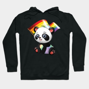 Rainbow Panda /pride allyship Hoodie